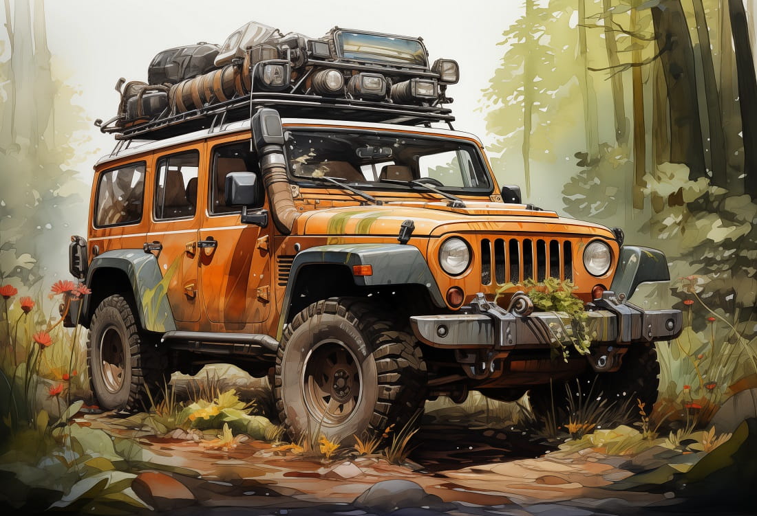 JEEP W LESIE NA PRZEPRAWIE 2.jpg
